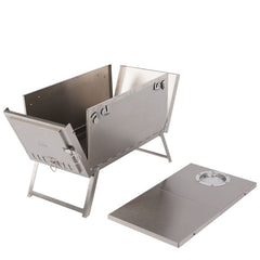 PEREGRINE ULTRALIGHT FOLDING TITANIUM HOT TENT WOODBURNING STOVE - 10' CHIMNEY