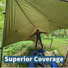 Hideaway 12 ft Tarp with Storm Doors