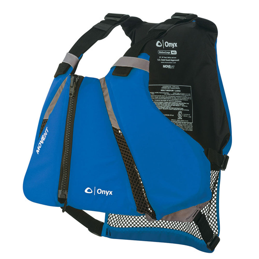 Onyx MoveVent Curve Paddle Sports Life Vest  ML  Blue