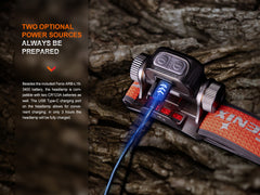 Fenix HM65R-T V2 Rechargeable Trail Headlamp